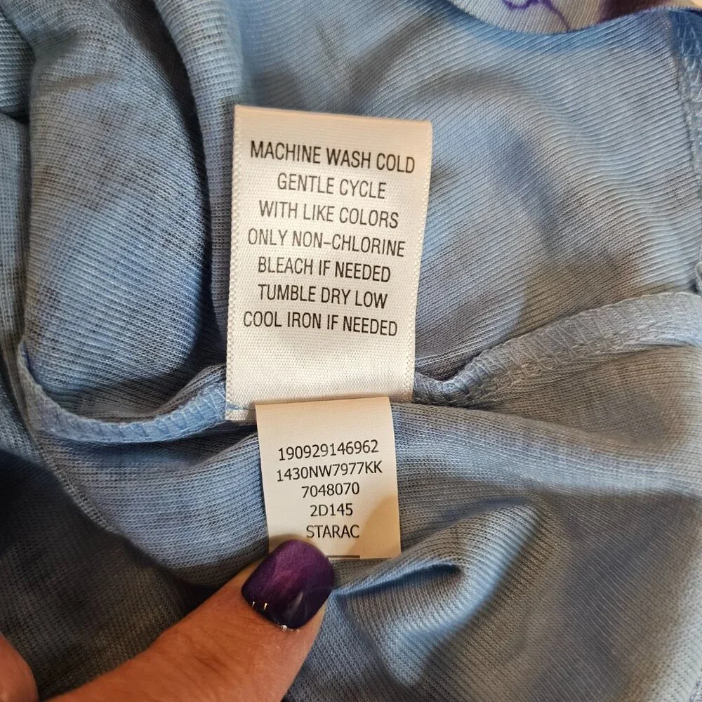 World Unity Woman, Plus Size 3X, Layered, Handkerchief Top with Matching Tank - Picture 11 of 11